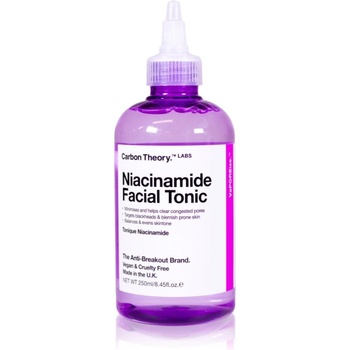 Carbon Theory Vaporeize Niacinamide Facial Tonic почистващ тоник с ниацинамид 250ml