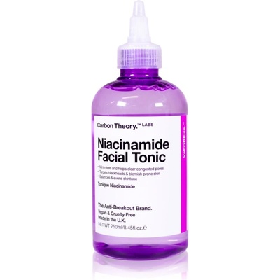 Carbon Theory Vaporeize Niacinamide Facial Tonic почистващ тоник с ниацинамид 250ml