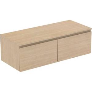 Ideal Standard Finesse - Шкафче за умивалник, 120x51x38 см, 2 чекмеджета, бял дъб E3436US (E3436US)