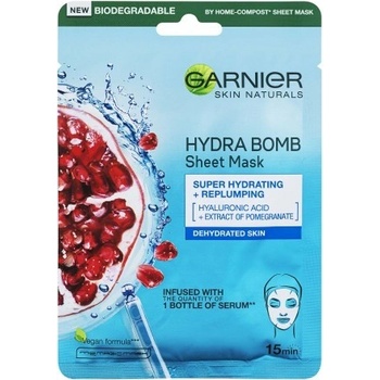 Garnier superhydratační vypĺňajúci maska Moisture & Aqua Bomb Skin Tissue Superhydrating Mask 32 g