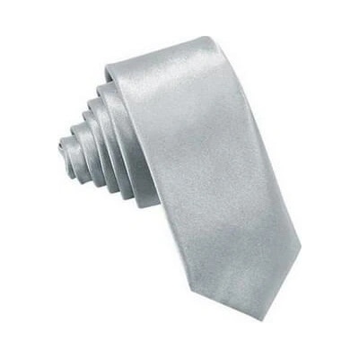 Kravata sublimace termotransfer stříbrná