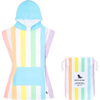Dock&bay Dock & Bay: Бързосъхнещо детско пончо Quickdry - Unicorn Waves (микрофибър) (5061011621719)