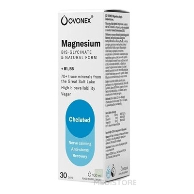 ADC OVONEX Magnesium + B1,B6 kvapky 100 ml