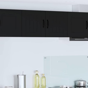 vidaXL Стенен шкаф LUCCA Черно 40 x 31 x 40 см Инженерна дървесина (884876)