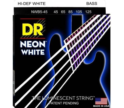 DR Strings NWB5-45 White