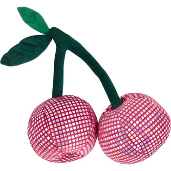 Catherine Lansfield Плюшена декоративна възглавница 25x30 cm Disco Cherries - Catherine Lansfield (DS/60646/W/3DCU/PK)