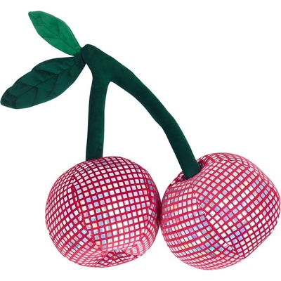 Catherine Lansfield Плюшена декоративна възглавница 25x30 cm Disco Cherries - Catherine Lansfield (DS/60646/W/3DCU/PK)