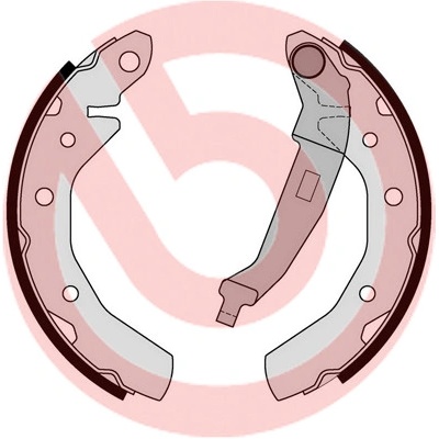 S 10 517 BREMBO Sada brzdových čelistí | Zboží Auto