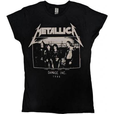 Metallica Masters of Puppets Photo Damage Inc Tour Black S Дамски Риза (METTS32LB01)