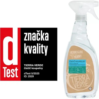 Tierra Verde Čistič kúpeľne s BIO mätovou silicou 750 g