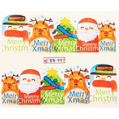Vianočná vodolepka X-mas BN997