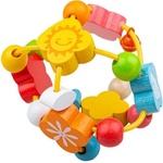 Bigjigs Бебешка дървена играчка Bigjigs - Активна топка (BB038)