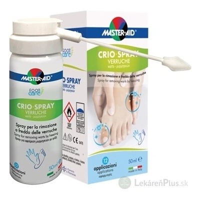 MASTER AID FOOT Care Kryosprej na odstránenie bradavíc zmrazením 50 ml