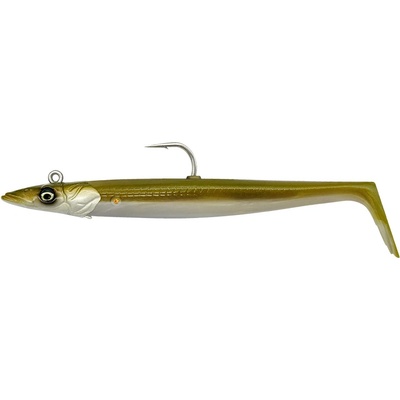 Savage Gear Sandeel V2 15,5cm 46g Sinking Khaki 2+1