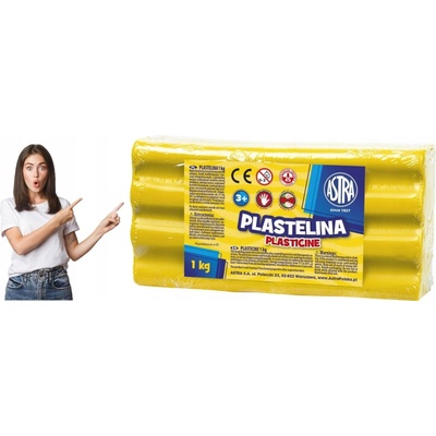 Astra Plastelína 1kg Žltá