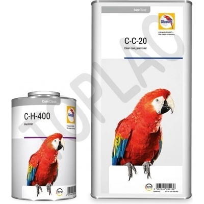 AKCE Glasurit: C-C-20 bezbarvý lak 4L + C-H-400 tužidlo 1L