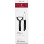 Victorinox - Комплект кухненски нож и белачка SWISS CLASSIC, черен (GG784)