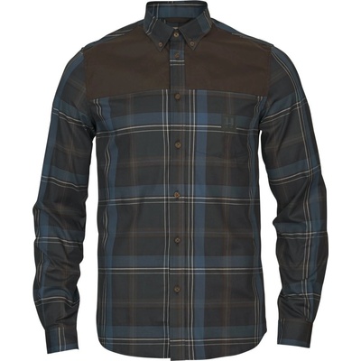 Härkila Anker pánská košile s dlouhým rukávem dark navy/navy