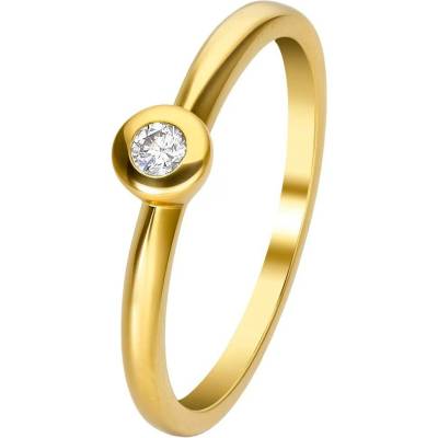 Zlaton Prsten žluté zlato s diamantem 000142202232
