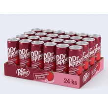 Dr Pepper Strawberries & Cream 24 x 330 ml
