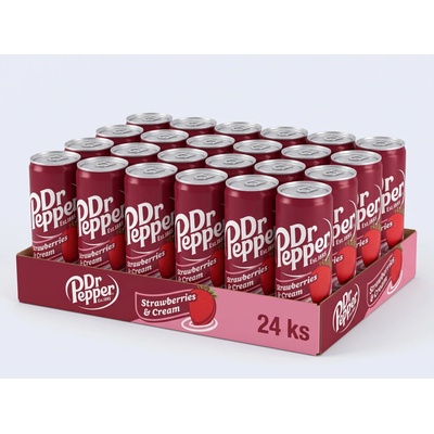 Dr Pepper Strawberries & Cream 24 x 330 ml