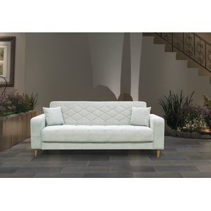 Bogdan Furniture Europe Диван тройка melisa, Разтегателен, Сив меланж