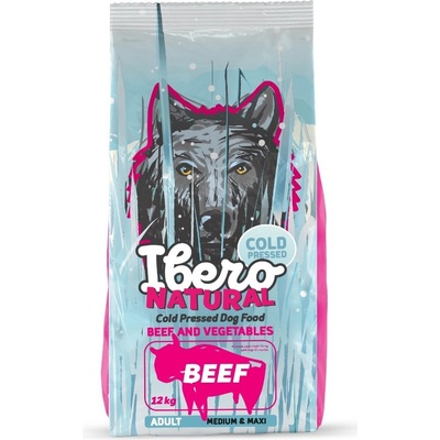 Ibero Natural Cold Pressed Adult Dog Medium & Large Beef 12 kg