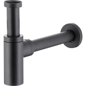 KFA Armatura 600-003-81 - Кръгъл сифон за мивка месинг/матов черен (KF0155)