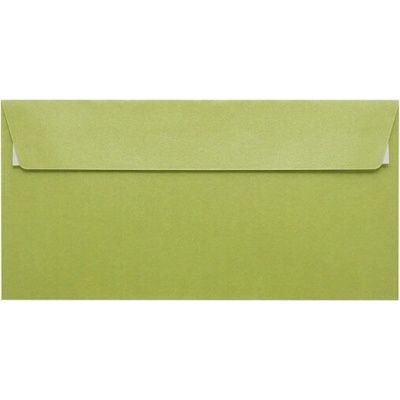 Metalická (perleťová) obálka limetková DL (110x220mm) PS