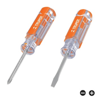 Image 1 of Truper Комплект отвертки - Truper, малки, 2 бр. , SL/PH (14199/3091-00)