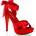 Pleaser USA Pleaser Cocktail-568 Red 39