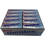 Mentos Дъвки без захар Mentos Peppermint бяла кашон 40 x 13, 5 g