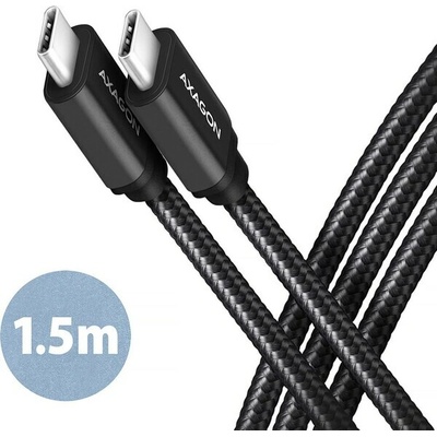 Axagon BUCM2-CM15AB USB-C USB-C, 1.5m, černý