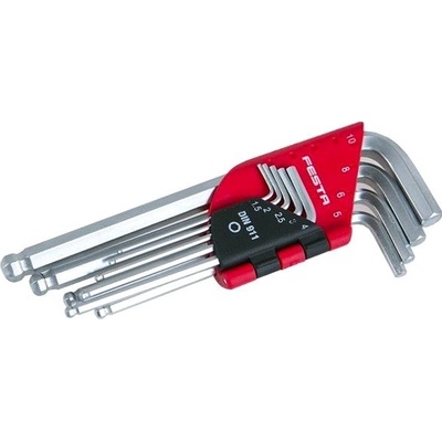 SET imbusů s kuličkou 1,5 - 10 mm, 9 ks, CrV, FESTA – Zboží Dáma