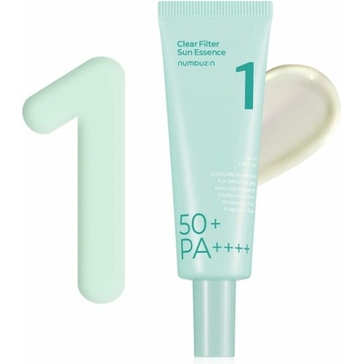 Numbuzin No.1 Clear Filter Sun Essence SPF50+ PA++++ rozjasňující filtrační esence 50 ml – Zbozi.Blesk.cz