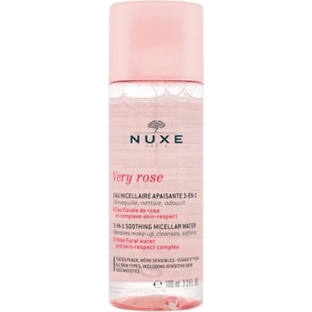 NUXE Very Rose 3-In-1 Soothing 100 ml успокояваща почистваща и ексфолираща мицеларна вода за жени