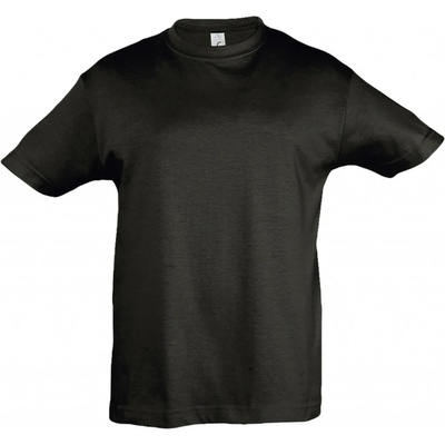 Sols dětské triko s krátkým rukávem REGENT kids 11970309 Deep black