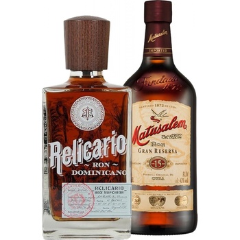 Relicario Ron Dominicano Superior + Matusalem Gran Reserva 15y 2 x 0,7 l (set)