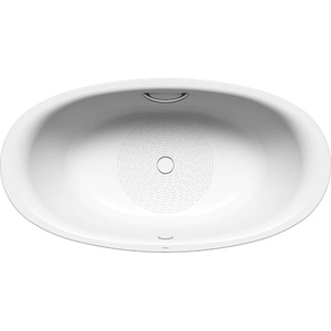 KALDEWEI Avantgarde - Вана Ellipso Duo Oval 232, 190x100 см, с отвори за дръжки, противоплъзгаща, Perl-Effekt, бяла 286210223001 (286210223001)