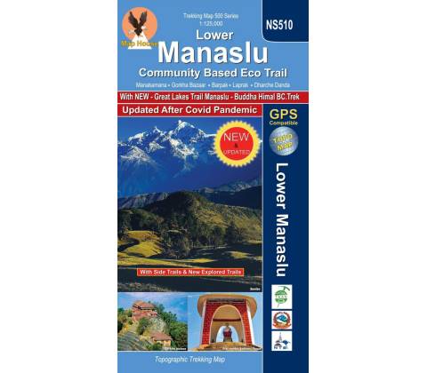 Lower Manaslu - turistická mapa