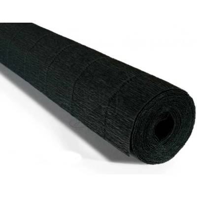 Italský krepový papír Cartotecnica Rossi 140g (50 x 250cm) - černá 902