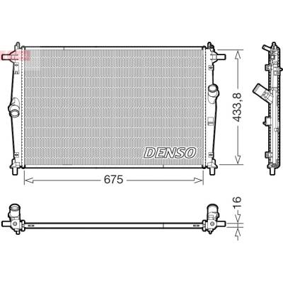 Chladič, chlazení motoru DENSO DRM44054