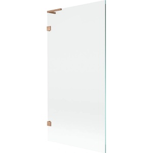 Mexen Lunar L параван за вана 1-крилен 90 x 150 cm, прозрачен, матирано медно покритие - 897L-090-000-65-00 (897L-090-000-65-00)