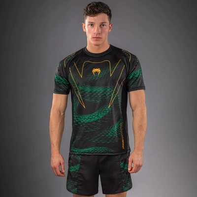Venum - Боксова Екипировка | Официален Вносител за България Тениска Venum Matupa Dry Tech T-Shirt - Black/Green/Gold - L