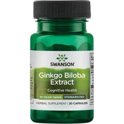 Swanson Ginkgo Biloba Extract 60 mg [30 капсули]
