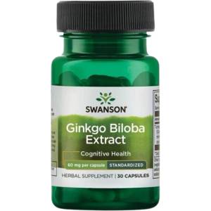 Swanson Ginkgo Biloba Extract 60 mg [30 капсули]