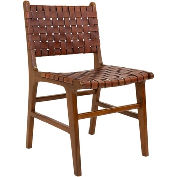 House Nordic Кафяви трапезни столове от тиково дърво в комплект от 2 броя Perugia - House Nordic (1001451)