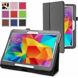 Samsung Galaxy Tab 4 10.1 T530 T535 Wallet Кожен Калъф и Протектор