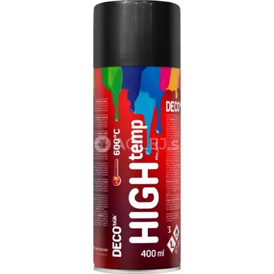 Zollex Deco Blik farba na vysoké teploty 450 ml čierna