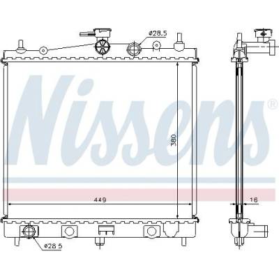Chladič motoru NISSENS 62902A